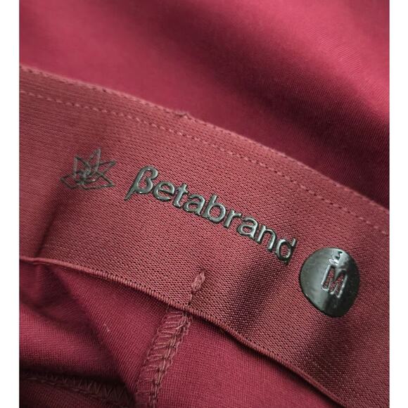Betabrand Red Jett Faux Leather Skinny Pants Women's Medium - Picture 9 of 11